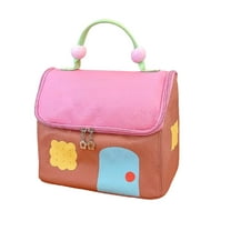 xaoyunyn Quilted House Style Makeup Bag for Women Soft Fabric,Large Capacity,Versatile Travel Organizer for Cosmetics and Toiletries,Gift