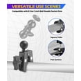 thumbnail image 3 of Motorcycle Handlebar Mount Clamp,Car Accessories,Aluminium Alloy Handlebar Mount Clamp Base with 1" Ball for Rails 0.5" to 2" in Diameter,Strong Rod Clamps,Suitable for Motorcycles,Bicycles, 3 of 5
