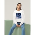 thumbnail image 2 of Watercolor Astrology Iii Sweatshirt Women -Grace Popp Designs, Female 4X-Large, 2 of 4
