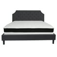 thumbnail image 5 of Flash Furniture Brighton King Size Tufted Upholstered Platform Bed in Dark Gray Fabric with Memory Foam Mattress, 5 of 5