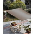 thumbnail image 3 of Sun Shade Sail 6.5x10Ft Ombre Abstract Gradient Gray Brown Uv Block Sunshade Canopy Outdoor Shade Cover Rectangle Shade Cloth For Patio Garden Yard Deck Pergola, 3 of 6
