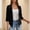 Black women 3/4 sleeve cardigan a1, variant on thefmos Women's Fall Winter 3/4 Sleeve Cardigan Blazer Solid Casual Blouses Cover Up Tops Loose Dressy Pullover, Gray S