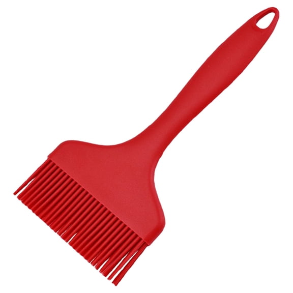 Silicone Basting Pastry Brush, Heat Resistant Reusable Food Brush Oil Butter Sauce Spreading Cooking Brush for BBQ Grill Baking Kitchen, BPA Free, Dishwasher Safe, 1Pc, Easy to Clean(Red,8.2x3.5")