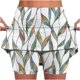 thumbnail image 1 of Puntoco Pantalones cortos casuales para mujer Pantalones cortos deportivos con estampado para mujer Pantalones deportivos ajustados de cintura alta y livianos con bolsillos, 1 of 4