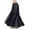 Black, variant on Women's Satin Full Circle Swing Belly Dance Tribal Skirt