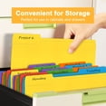 thumbnail image 5 of ViVin File Folder with 1/3 Cut Tabs, Fits Letter Size, 100 Pack, for School and Office(2nd Multicolored), 5 of 8