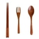 thumbnail image 2 of Fiudx Juego de Vajilla Vintage de Madera, con Palillos, Cuchara y Tenedor Japoneses, Agarre Ergonómico, Madera de Arce Natural, Estuche de Viaje Portátil, Diseño Ligero, Ideal para Exteriores, Juego, 2 of 7