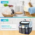 thumbnail image 3 of Attmu Organizador de Ducha de Malla portátil para Dormitorio Universitario, Elementos Esenciales con 8 Bolsillos, Canasta de Ducha Colgante, Bolsa de Ducha de Secado rápido para baño, 3 of 5