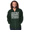 thumbnail image 5 of Mechanic Cant Fix Stupid Rude Honest Zip Hoodie Sweatshirt Men Brisco Brands L, 5 of 6