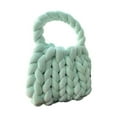 thumbnail image 1 of PENGXIANG PENGXIANG Handbag Unique Design High Capacity Hand Made Soft Touch Aesthetic Clothing Matching Solid Color Rope Woven Crochet Tote Handbag Daily Accessory, 1 of 10