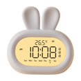 thumbnail image 2 of GROWTH TANK Rabbit Kids Digital Alarm Clock Adult Nursery Snooze Backlight Night Light White, 2 of 9
