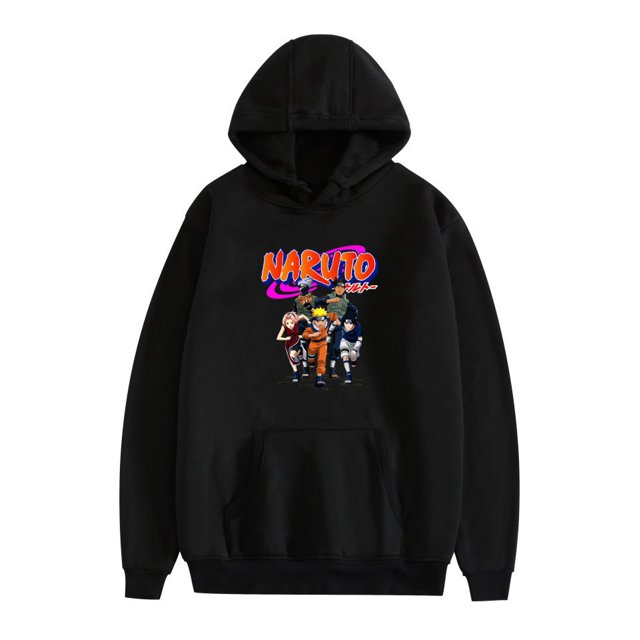 Nuevo Naruto Bidimensional Cómic japonés Moda Periférico Otoño e Invierno Popular Sudadera con capucha de estilo suelto informal para hombres y mujeres