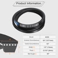 thumbnail image 2 of 4Pack AX52 EPDM V-Belt, Raw Edge Cogged V Belt, 54" Outer Circumference, 2 of 5