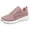 Pink, variant on Daznico Women's Platform Walking Shoes - Breathable Mesh Lace-Up Sneakers with Non- Sole for Daily Comfort,Color:Grey,Size:8