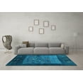 thumbnail image 3 of Ahgly Company Indoor Rectangle Abstract Light Blue Contemporary Area Rugs, 8' x 10', 3 of 4