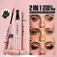 thumbnail image 4 of Natural Freckle Blush Pen, 2 in 1 Faux Freckle Pen Stamp with Blush, Waterproof Quick Dry Faux Fake Freckles Stamp Blush Liquid for Natural Lifelike Freckles Makeup, Natural Lifelike Freckle Makeup, 4 of 9
