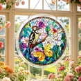thumbnail image 4 of Acrylic Puzzles Suncatcher Window Hanging, 83 Pieces 7.4 Inch Sun Catcher Stained Glass Acrylic Puzzle Decoration for Women Men Mom Birthday Home Decor (Blossom Songbirds Animals), 4 of 8