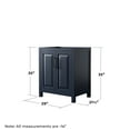 thumbnail image 6 of Wyndham Collection Wcv252530scxsxxm24 Daria 29" Single Free Standing Vanity Cabinet -, 6 of 7