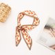 thumbnail image 1 of Granjero Gordo Elegante bufanda larga personalizada, adecuada para corbatas de regalo, accesorios para el cabello, pañuelos de diadema, naranja, 1 of 2