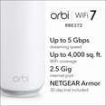 thumbnail image 2 of Sistema de red en malla NETGEAR Orbi serie 370 RBE372, 2 of 9