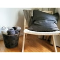 thumbnail image 2 of PRISP Oaka Home Storage Basket - Decorative Multipurpose Bin with Handles for Throw Blankets, Laundry, Toys and Organization in Living Room, Bedroom and Bathroom, 2 of 9