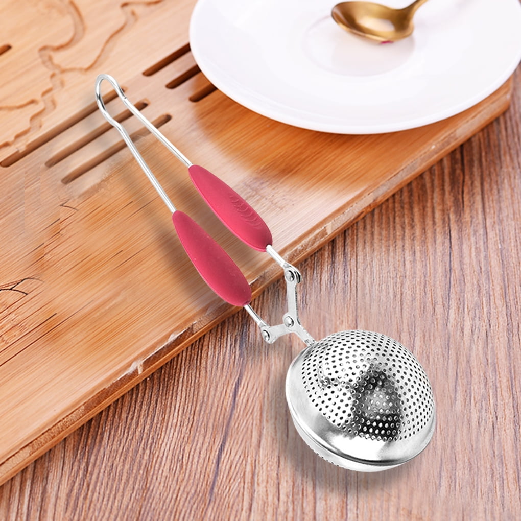 Practical Handle Stainless Steel Mesh Tea Ball Tea Leaf Infuser Tea Strainer