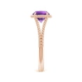thumbnail image 2 of ANGARA Natural 1.15 Ct. Amethyst Solitaire Ring in 14K Rose Gold for Women (Ring Size: 3), 2 of 10