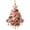 A, variant on 3.15 in 2D Candy Cane Christmas Ornament, Vintage Red and White Hanging Pendant with Santa, Gnome, Reindeer and Sleigh Artwork for Tree and Seasonal Display