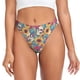 thumbnail image 1 of Balery colorful Skull sunflower Tangas de Algodón para Mujer con Estampado – Ropa Interior Sexy, Transpirable, G-string-3X-Large, 1 of 6