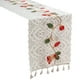 thumbnail image 2 of Camino de Mesa Hueco con Campanas Navideñas, Funda con Borlas, Toalla Envolvente, Tapete Aislante de Ganchillo, Ideal para Decoración Navideña., 2 of 7