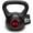 Black/Red, variant on RBX Cement Kettlebell with Shock-Proof Plastic Coating for CrossFit Training, 5lb