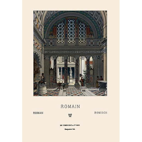 A Roman Interior-Fine Art Canvas Print (20" x 30")