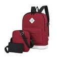 thumbnail image 2 of Backpack Fashionable And Backpack Campus Version, College Style Casual Backpack, 3-piece Set Travel Bag Personal Item Travel Bag, 2 of 4