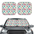 thumbnail image 2 of Bingfone heart Skull cute Windshield Sun Shade 2-Piece Foldable Car Front Window Sunshade for Most Sedans SUV Truck - Medium, 2 of 7