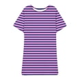 thumbnail image 6 of UPPADA Women's Summer Casual T Shirt Dresses Plus Size Sleeveless Swing Dress with Pockets Crewneck Pleated Tank Dress Loose Fit Boho Beach Sundresses Purple,XXL, 6 of 7