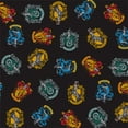 thumbnail image 3 of Harry Potter School Crest 1 Yard 100% Cotton Fabric Cut in Black, Official Licensed Harry Potter Fabric by Eugene Textiles, 3 of 4