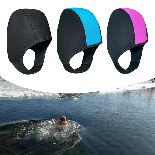 3 uds capucha de buceo mujeres hombres invierno natación impermeable surf Snorkel sombrero cabeza cubierta oreja gorro bajo el agua deportes acuáticos Baoblaze Capucha de traje de buceo