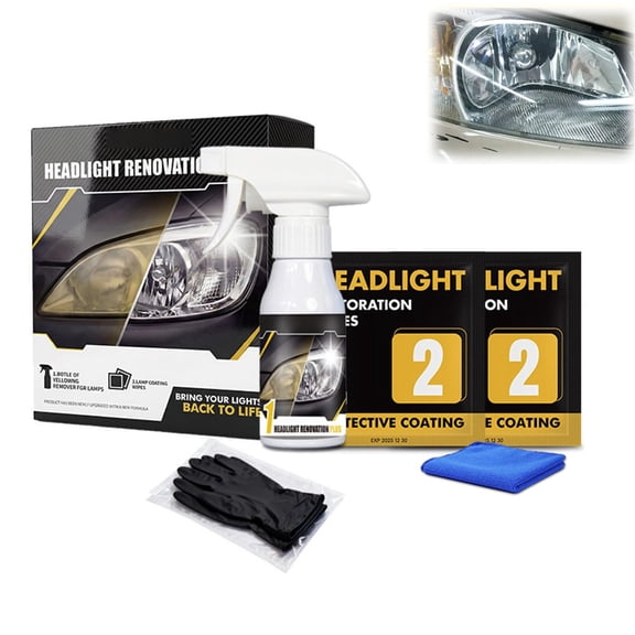 Headlight Restoration Kit,Headlight Cleaner and Restorer Kit,Cleardrive Headlight Restoration Kit,Removes Yellowing,Oxidation,and Cloudiness,Brings Headlights Back to Like New