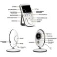 thumbnail image 4 of VB605 2.4 inch LCD 2.4GHz Wireless Surveillance Camera Baby Monitor, Support Two Way Talk Back, Night Vision(White) 2025, 4 of 4
