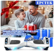 LENOGE Bluetooth Hoverboard, 6.5 300W Powerful Motor Hover Board with LED Lights, 6-10MPH Max Speed Self Balancing Electric Scooter
