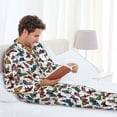 thumbnail image 6 of Fotbe Cute Butterfly Pattern Long Sleeve Pajama Set for Men,Sleepwear Set,2-piece Loungewear Set,Soft PJs Comfy Nightwear with Pockets-Medium, 6 of 7