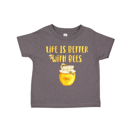 

Inktastic Life s Better With Bees 2 Gift Toddler Boy or Toddler Girl T-Shirt