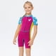thumbnail image 5 of Eigraketly Traje de baño para niños, traje de baño de una pieza de manga corta, traje de baño térmico para niñas, traje de baño cálido para nadar y Deportes acuáticos Rojo púrpura METRO Eigraketly OD003646-02, 5 of 6