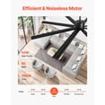 thumbnail image 3 of VEVOR 84 In Ceiling Fan without Light,6-Speed Remote Control, Aluminum 8-Blade, Reversible DC Motor, Modern Low Profile Flush Mount Exterior Fan for Bedroom, Living Room,Patio, Indoor/Outdoor, Black, 3 of 9