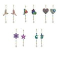 thumbnail image 4 of 2 Pieces Adults Kids Portable Rhinestone Painting Crossstitch Crystal Embroidery Keychain Keyring Keychain Key Holder Handmade Accessories RHY005, 4 of 9