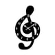 thumbnail image 3 of Reloj de pared con notas musicales, silencioso, moderno y decorativo. M, 3 of 7