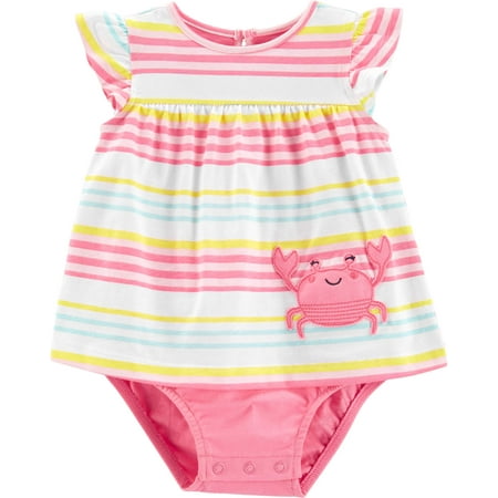 Child of Mine by Carter's Short Sleeve One Piece Sunsuit Dress (Baby Girls)