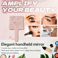 thumbnail image 2 of RAGUPEL Hand Mirrors with Handle,Mirror with Square Frame 6.3"*3.5"*0.4" Hand Held Mirrors with Handle,Butterfly Print Hand Mirrors with Handle,Style3, 2 of 5