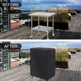 thumbnail image 7 of POMER Prep Table Cover for Double-Shelf Movable Dining Cart Tables, 40inch Waterproof Outdoor BBQ Cart Cover Buffet Grill Table Cover, 7 of 7