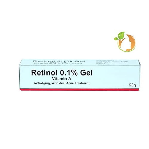 Retinol Gel 0.1 Vitamin A Repairs Fine Lines & Wrinkles, Scar Treatment, Age and Sun Spots, Anti-Aging Formula , 20 Grams